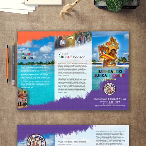 Creative attractive brochure design for Cultural Museum Design by STMRM