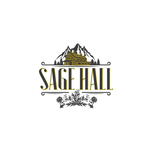 Sage Hall - Country Swing Dance & Wedding Venue Logo Design réalisé par Mararti