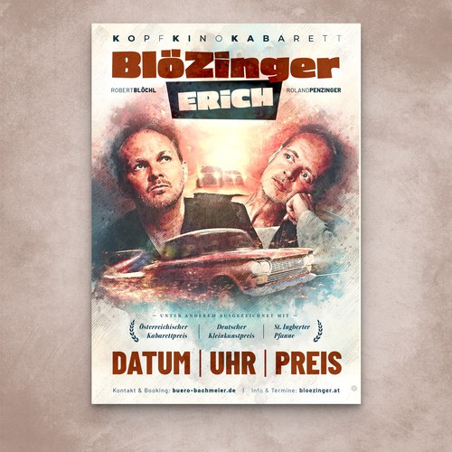 Poster for a comedy show in the style of a movie poster Design by i,Mage