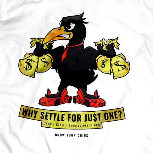 crypto crow t shirt