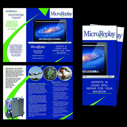 Help MicroReplay with a new brochure design Réalisé par MIngram
