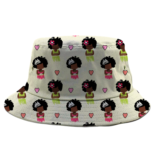 Bucket Hat Designs for Girls (black culture theme) Design by ash00 Designs