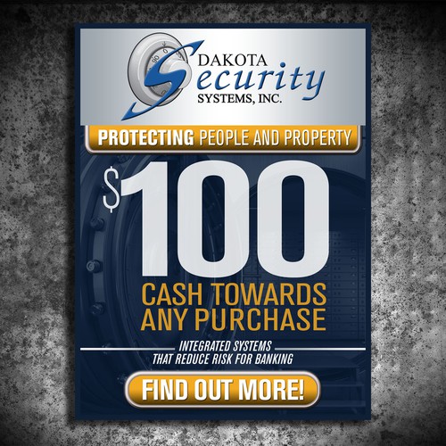 Bank Security Banner Ad Design by Vallcism