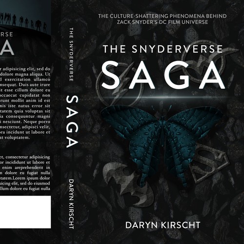 Cover for book on the culture-shattering phenomena behind Zack Snyder’s DC film universe Ontwerp door BethLDesigns