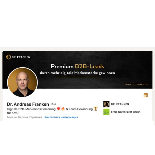 LinkedIn Header Image | B2B digital brand positioning and lead generation consultant Design by Anturium