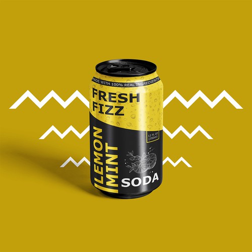 Fresh Fizz Soda Label Design by Jabir Dal