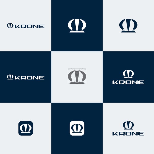 Minimalist logo for Krone
