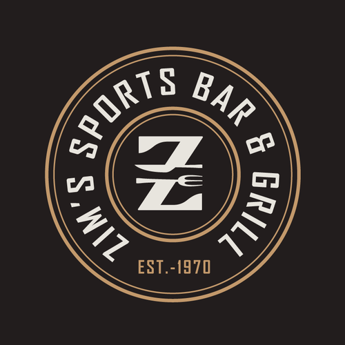 Modernized, bad ass logo for a small town sports bar! Design by Ajoy Paul