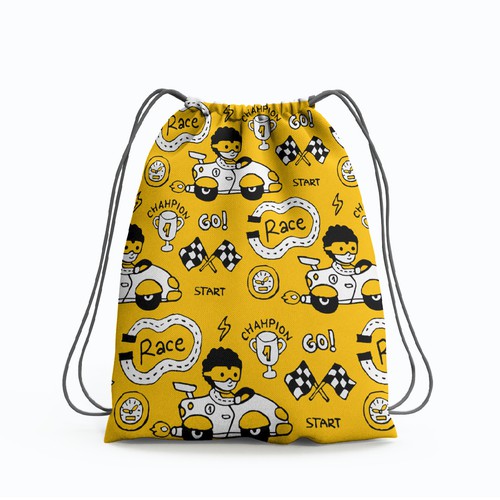 Drawstring Bag Designs for Boys Design by Ange!a