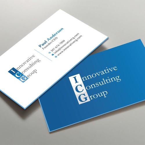 ICG Business Cards Design by Brandmaker artist