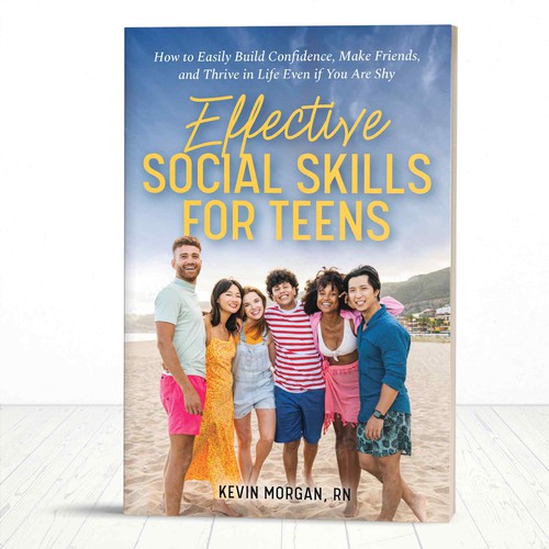 beach scene for a book cover appealing to teens Design by TeaBerry