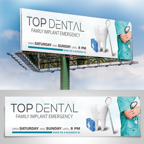 billboard design for dental office Design by sunshine_design