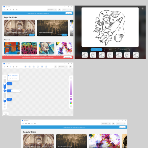 Dedy SさんのColoring App design For Windowsデザイン