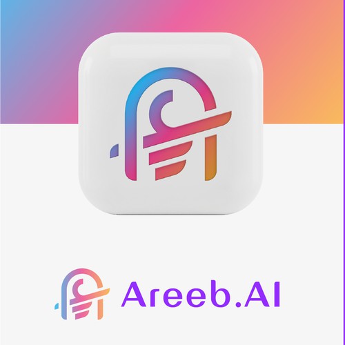 interactive visual bot that uses ai to talk to people, areeb is an Arabic female name Design by Naoui Zoheir