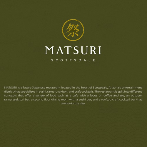 Logo for a Japanese Restaurant with a Rooftop Bar Design by Emethrome