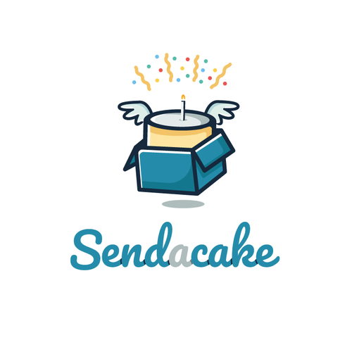 Send A Cake needs a gorgeous fun logo Design by Emmevi_design