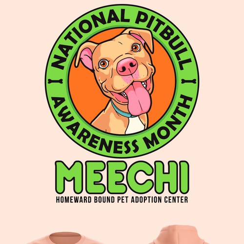 Magic Meechi - National Pitbull Awareness Month Design by Athew_Yana