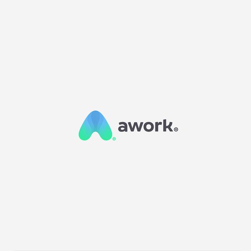 New logo for AI-based productivity software "awork" Diseño de VisibleGravity™