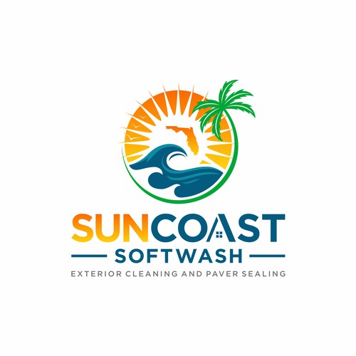 A logo for a softwash company that is appealing and inviting Diseño de arttosss