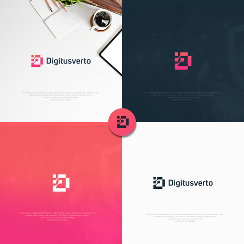 Aspiring and Inspirational logo for a Digital Transformation company Diseño de Grafik Flame