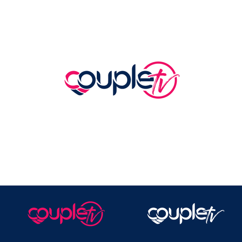 Couple.tv - Dating game show logo. Fun and entertaining. Design von Sufiyanbeyg™