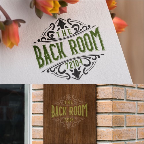 "The Back Room" logo contest for a masculine room in a home decor and gift shop Design by ElShanum Designs