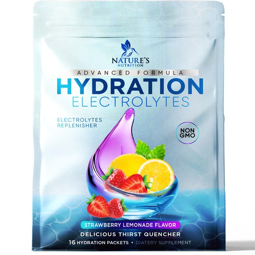 Refreshing Hydration Electrolytes Design Needed for Nature's Nutrition Design by agooshe