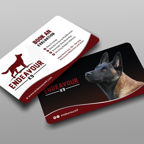 Dog Boarding, Training Breeding Business Card Diseño de prosenjit_P
