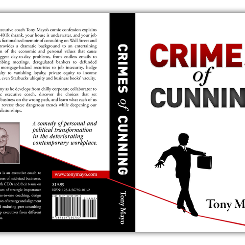 Arresting Book Cover for Business-themed Novel Diseño de Mr Wolf