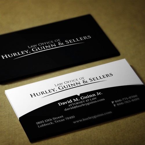 Use our law firm logo to make business cards Design by mad_best2