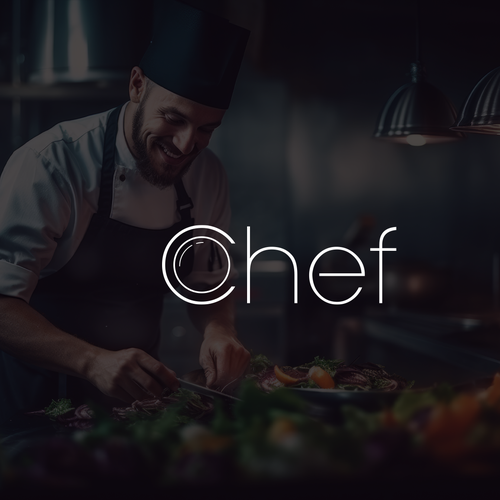 "CHEF": Food & Cooking Social Media Logo Design by reflect the style ™