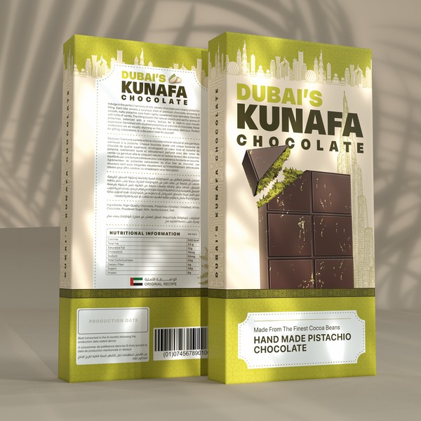 Dubai's Kunafa Chocolate