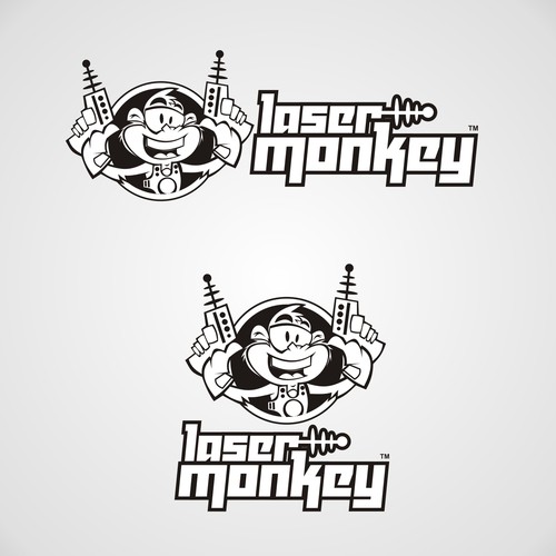 Design di CARTOON MONKEY with LASER di AGUSTCHRISTOFER