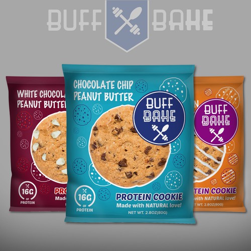 Redesign our Protein Cookie Packaging | Product packaging contest