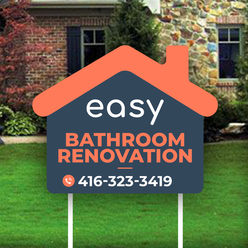 Easy Renovation Lawn Sign Design by icon89GraPhicDeSign