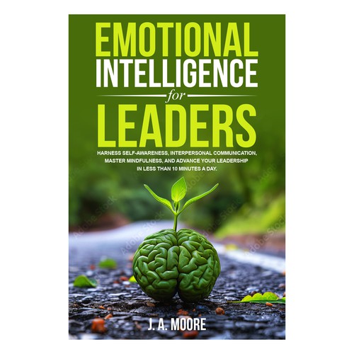 Need an Emotional Intelligence for leaders book cover. Design by anisha umělec