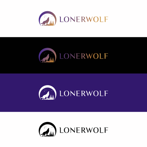 Wolf Sun/Moon Logo For Spiritual Website Design by RAKconcepts