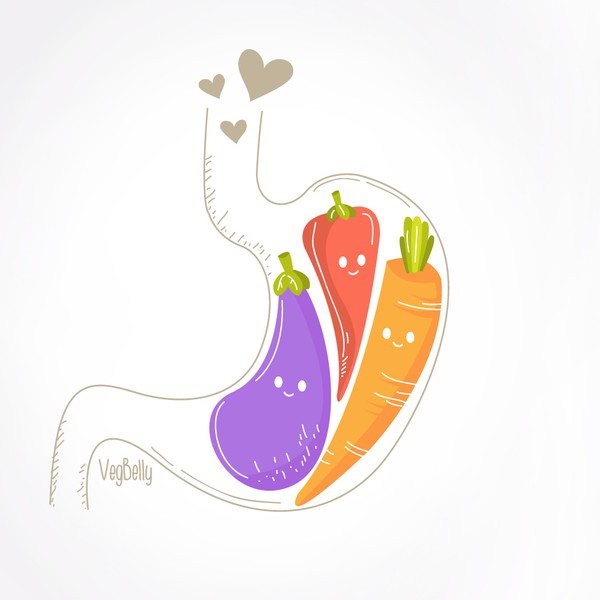 Design a T-Shirt Illustration for VegBelly! Think VEGETABLES + STOMACH
