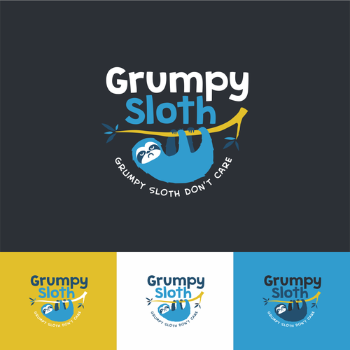 Grumpy Sloth Needs a Cartoony New Logo | Logo design contest