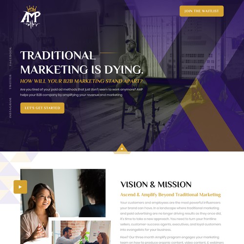 Create a Stunning, Edgy Website Design for a B2B Startup Media Production Company Design by Webenix Solutions