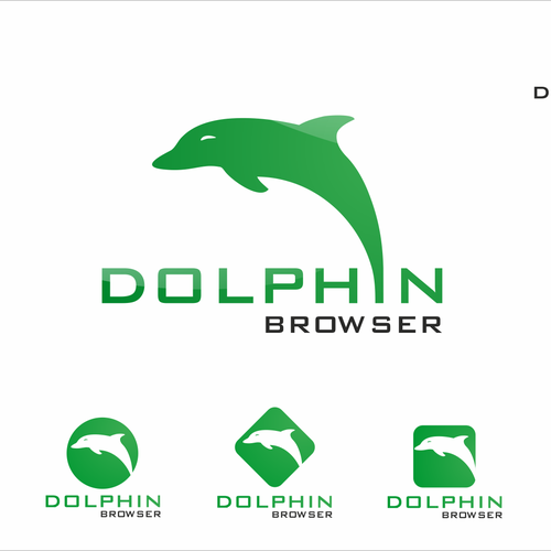 New logo for Dolphin Browser Réalisé par Pro-Design