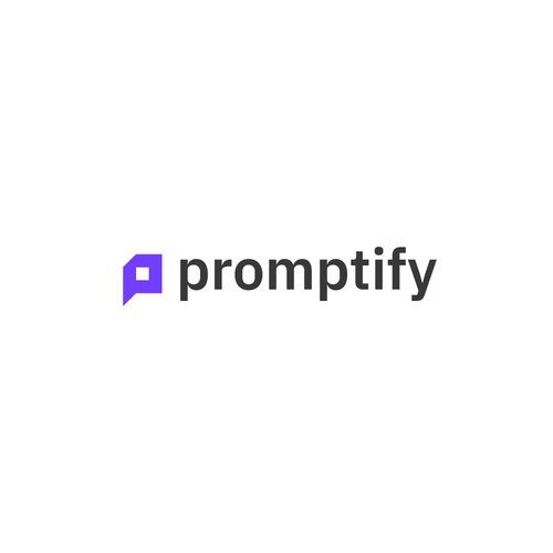 Modern, Simple and Sleek Logo for Promptify.com Design by GIRMEN