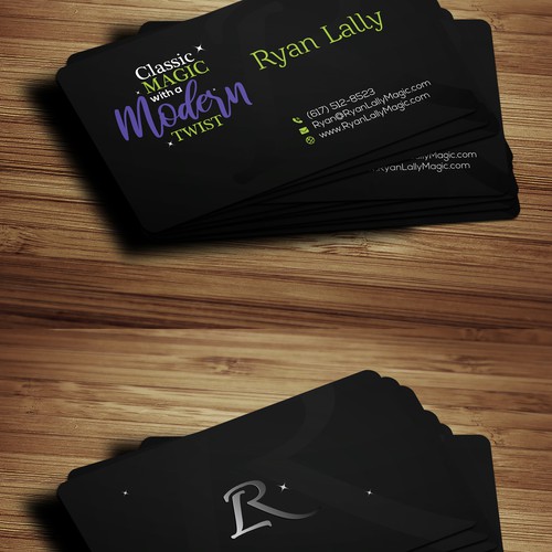 Design a magician's business card Design by (VEER)