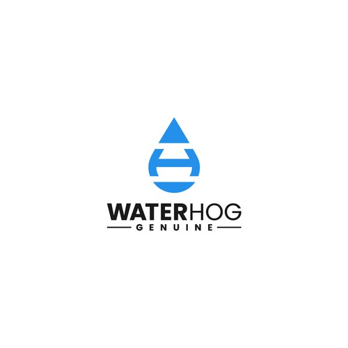 WaterHog Logo Design by _barna
