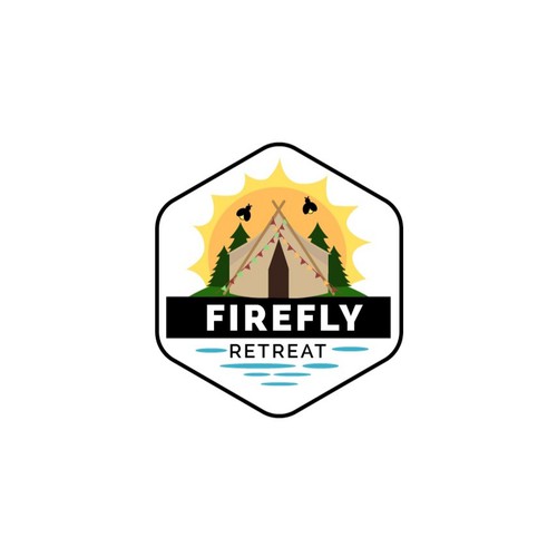 Firefly Retreat. Fun logo inspiring families to explore the outdoors!-ontwerp door noviavanessa