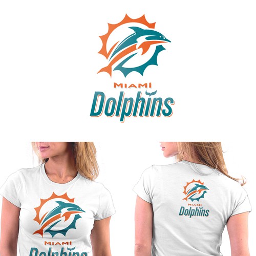 99designs community contest: Help the Miami Dolphins NFL team re-design its logo! Design réalisé par purefusionmedia