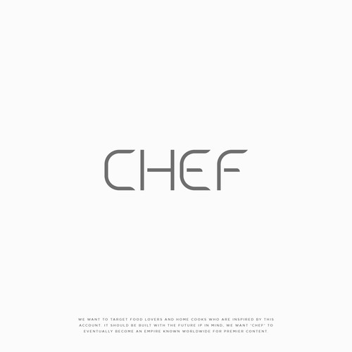 "CHEF": Food & Cooking Social Media Logo Design by NouNouArt