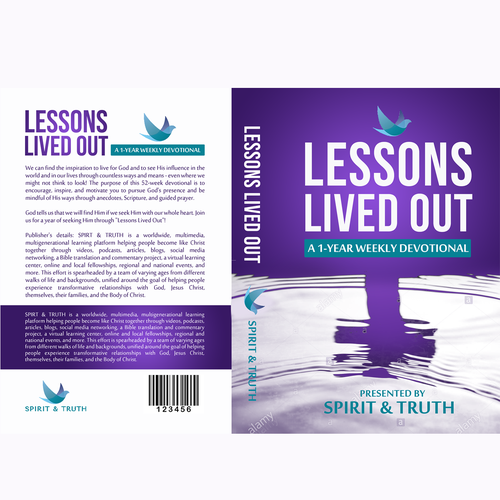 We need a captivating cover for our 1-year Devotional! Design by Nat Pearl Designs