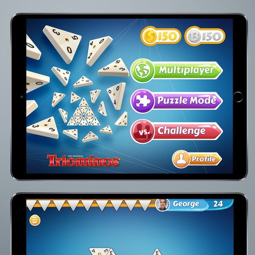 **GUARANTEED** Create UI for Triangular Dominos iPad Game Design by AscentCarbon♾️