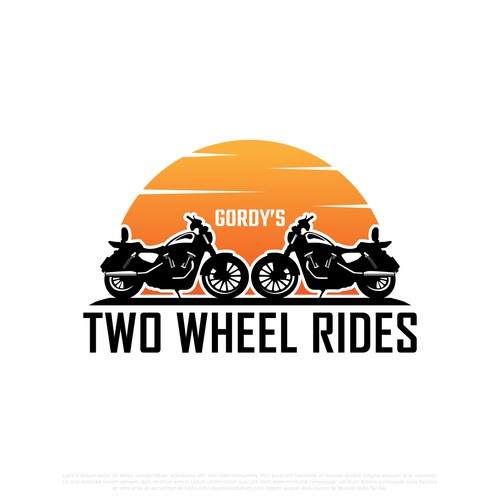 Two-Wheel Rides Logo Design réalisé par Cengkeling